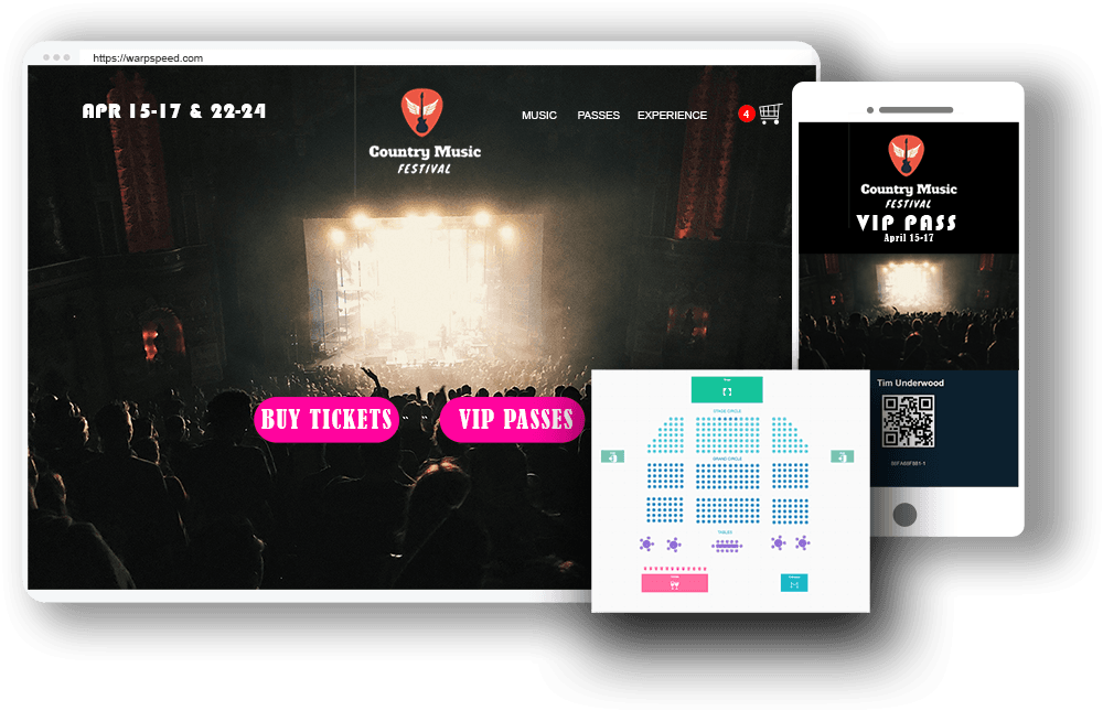 Websites for Concerts, Shows, Festivals, and Tourism